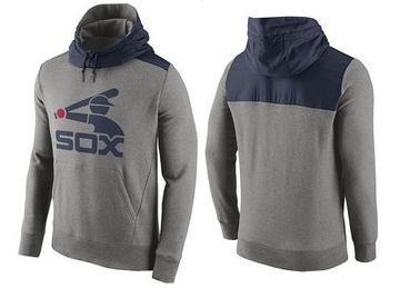 Gray Men's Chicago White Sox Cooperstown Collection Hybrid Pullover Hoodie