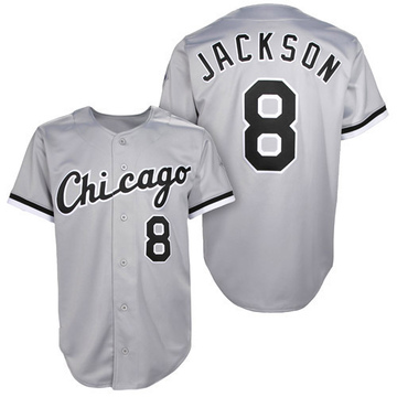 Grey Authentic Bo Jackson Men's Chicago White Sox 1993 Throwback Jersey