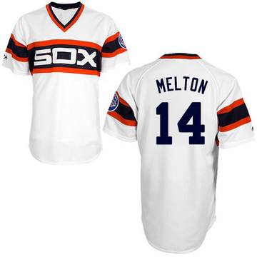 White Authentic Bill Melton Men's Chicago White Sox 1983 Throwback Jersey