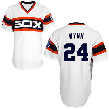 White Replica Early Wynn Men's Chicago White Sox 1983 Throwback Jersey